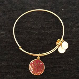 NWOT Gold Alex and Ani “Felix Navidad” Bracelet